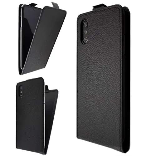 caseroxx Flip Cover Neffos C9 Max custodia nera
