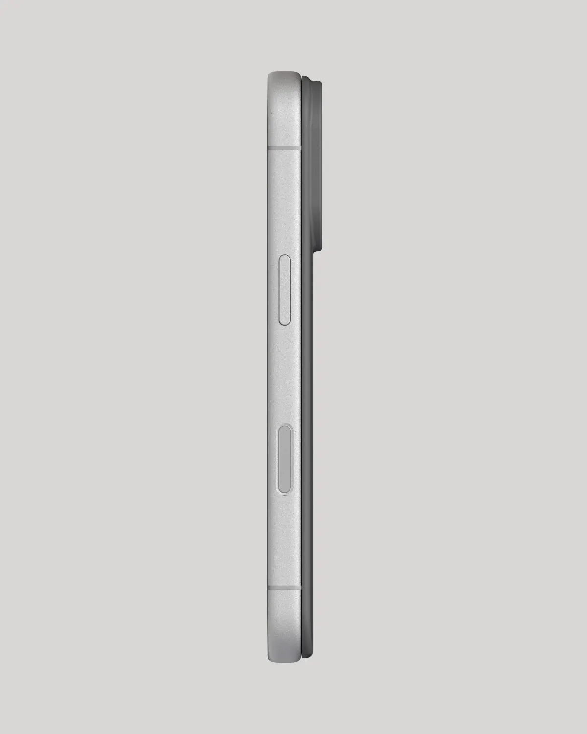 Nudient Slice Case iPhone 17 Pro cover grigia MagSafe