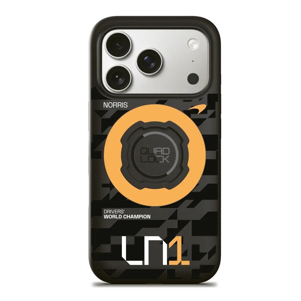 Quad Lock Lando Norris cover MAG iPhone 17 Pro Papaya