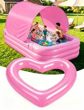 MoKo Piscina Gonfiabile Famiglia 260 cm con Tettuccio UPF60+