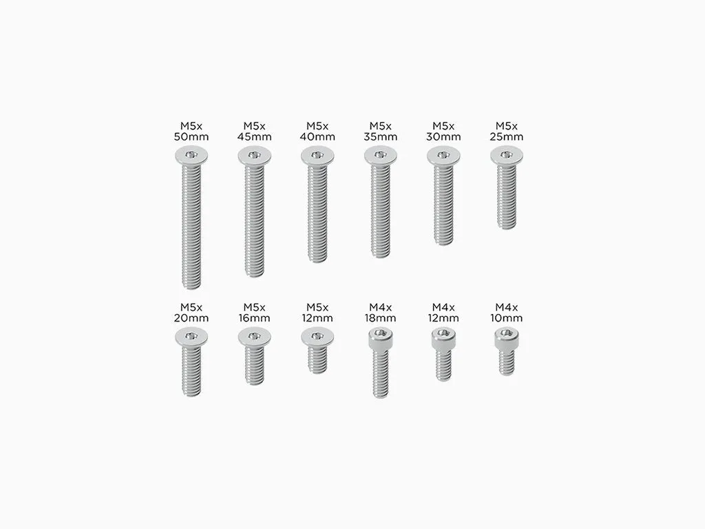 Quad Lock Set Viti Ricambio supporto M4 M5 11 pezzi