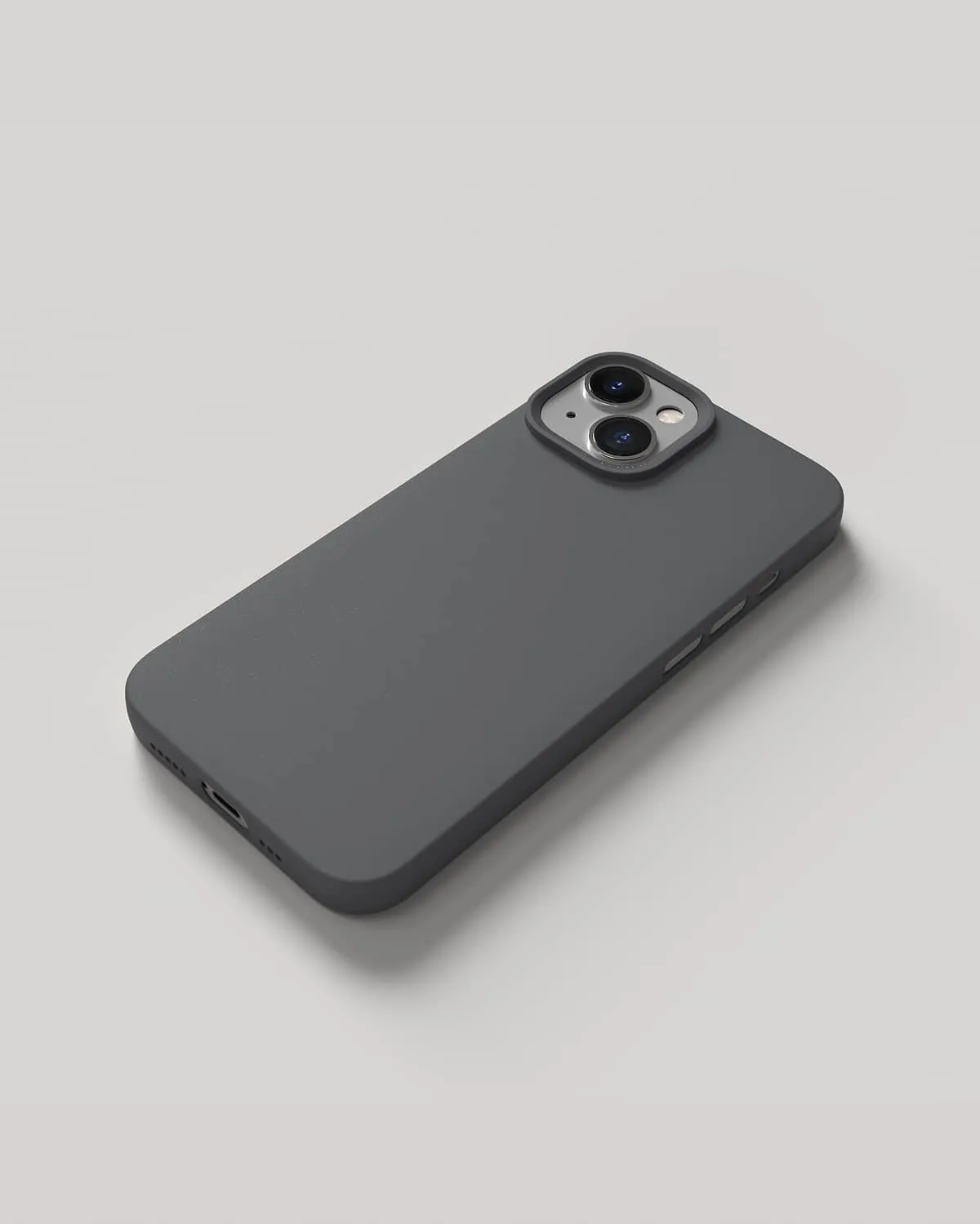 Nudient Thin Case cover iPhone 14 grigia MagSafe leggera