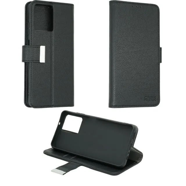 caseroxx Bookstyle custodia libro Fusion X1 nera portacarte