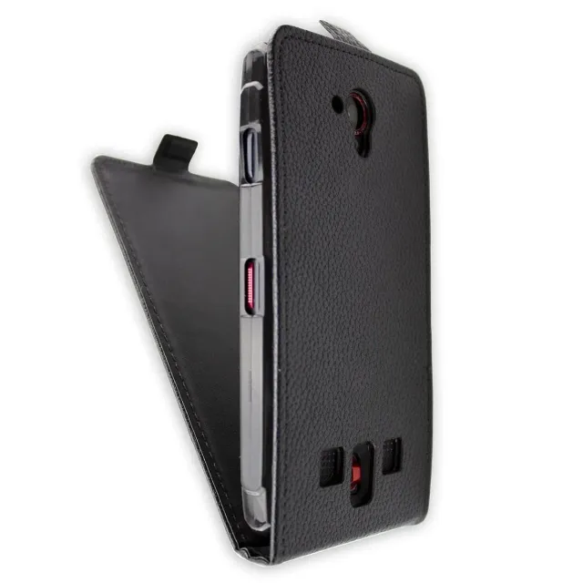 caseroxx Flip Cover Crosscall Trekker-X3 nera magnetica