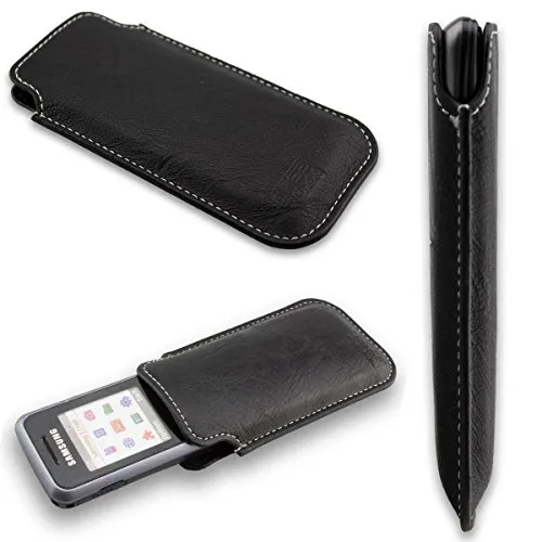 caseroxx Business-Line E2100 custodia tasca nera ecopelle