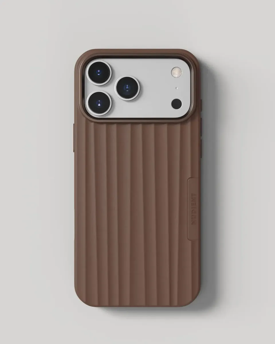 Nudient Bold Case cover iPhone 17 Pro Max marrone MagSafe