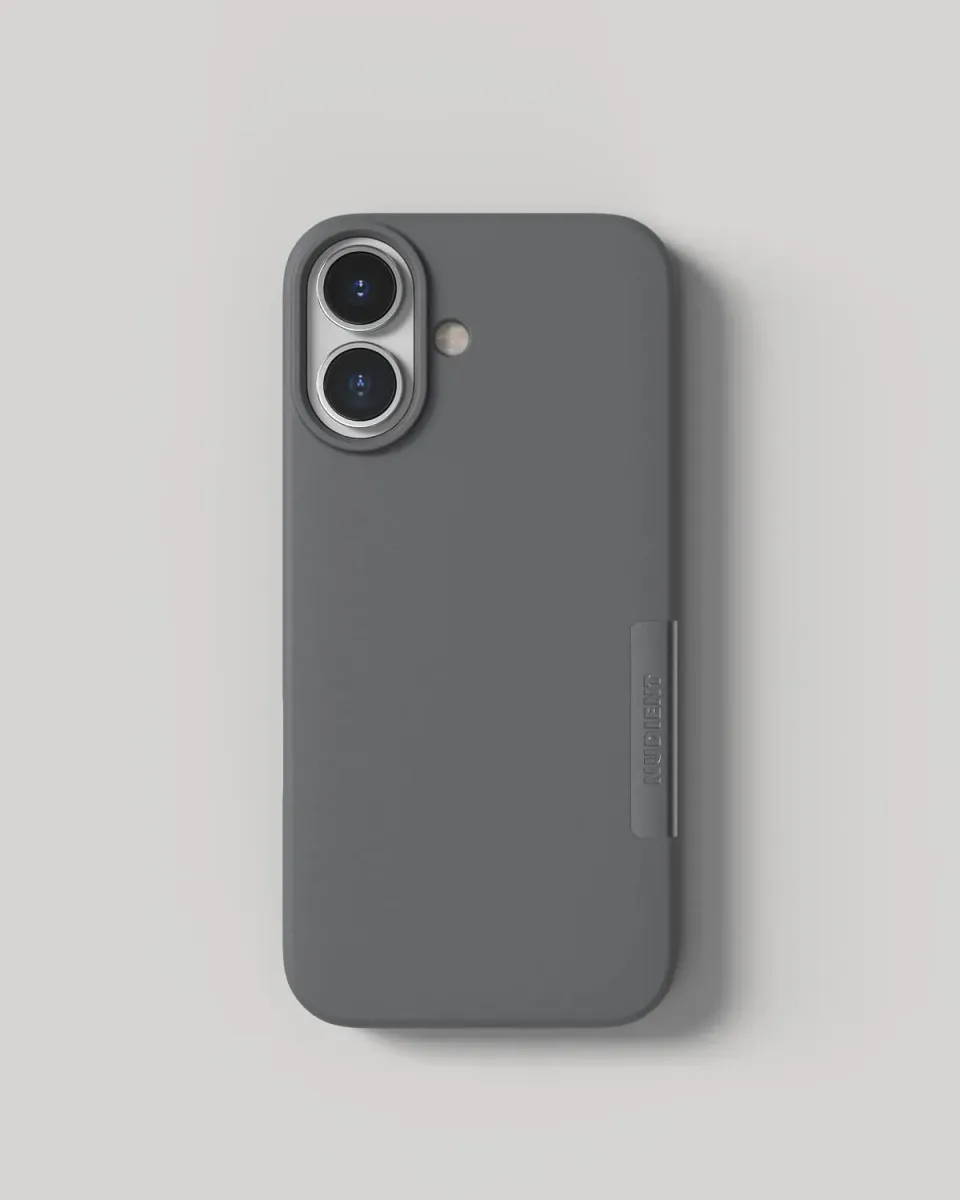 Nudient Thin Case iPhone 17 custodia Ash Grey senza MagSafe