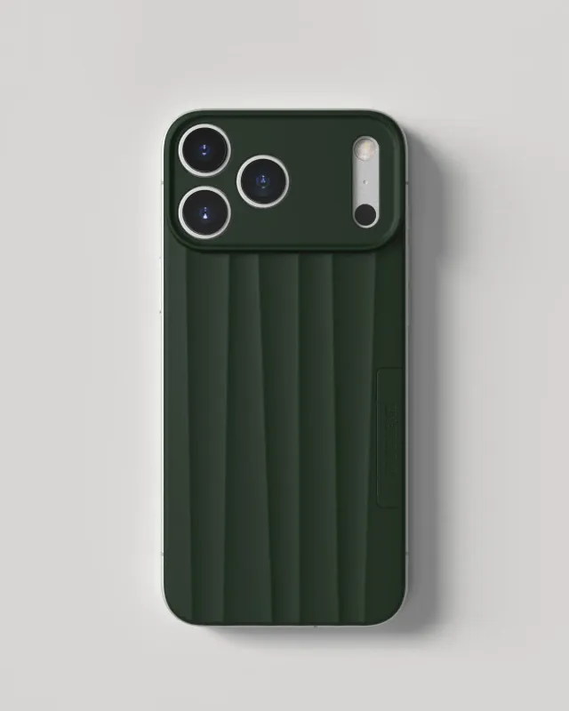 Nudient Slice Case iPhone 18 Pro Max cover Moss Green MagSafe