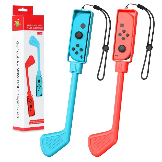 MoKo Switch impugnature golf Joy-Con 2 pezzi rosso blu