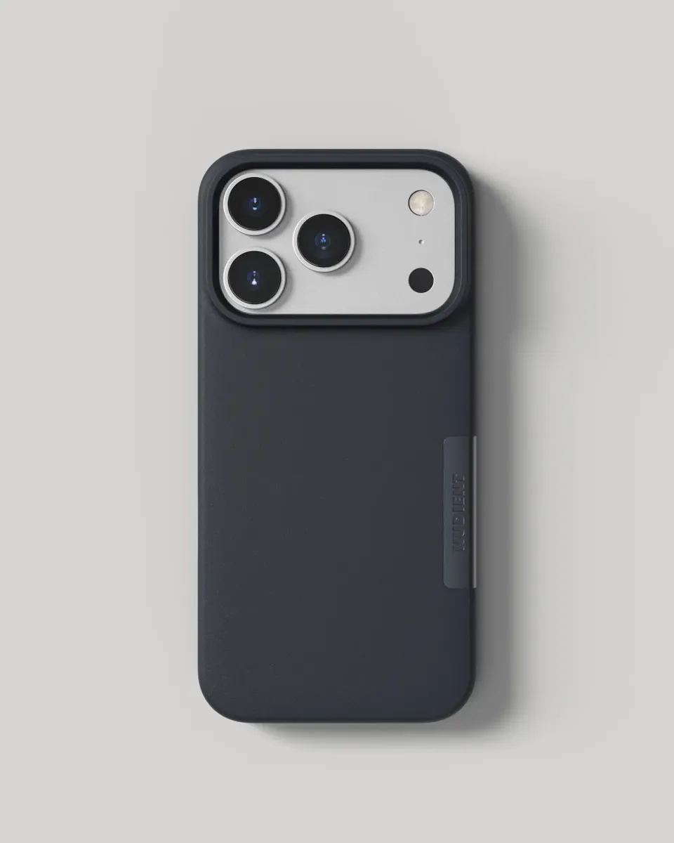 Nudient Thin Case cover iPhone 18 Pro blu con MagSafe