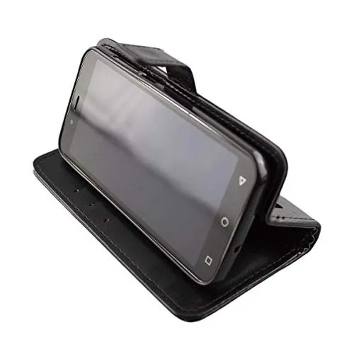 caseroxx Bookstyle custodia PEAQ PSP 400 nera portafoglio