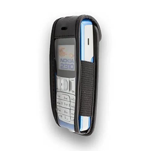 caseroxx custodia cintura Nokia 2310 pelle nera vera pelle